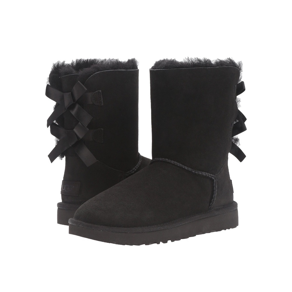 Ugg Bailey bows black size 9 nwt